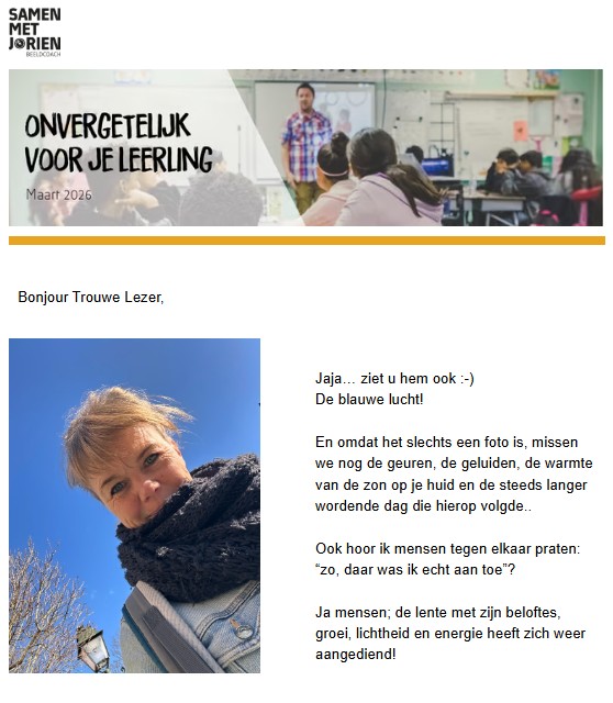 Maart 2026 nieuwsbrief Jorien